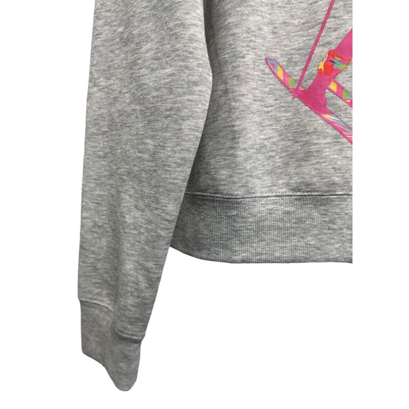 BARBIE Junior's 'Mountain Time" Retro Graphic Sweatshirt Size XL Gray - Picture 5 of 8